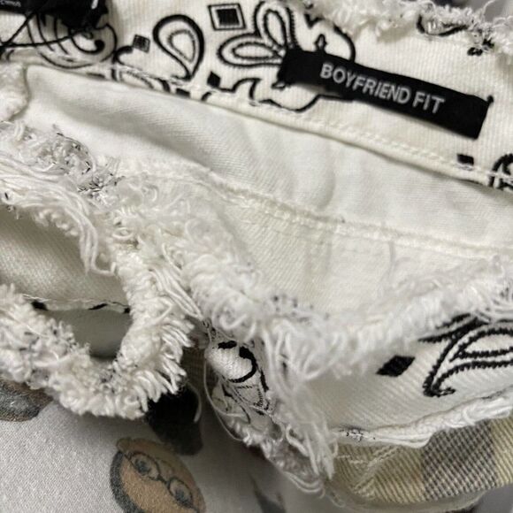 NEW! Jaded London Green multi patchwork bandana boyfriend denim jeans size 30 - Picture 4 of 7